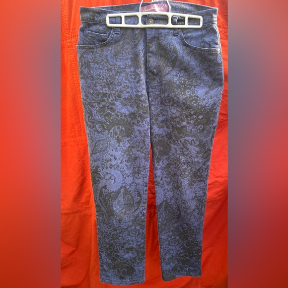 🍁364-You Are Perfect ❤️ Gloria Vanderbilt Paisley Denim - Picture 3 of 12